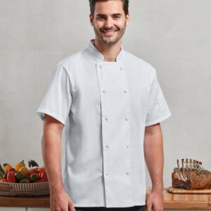 Chefs Coolchecker short sleeve jacket (PR902)