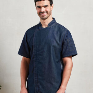 Chef's zip-close short sleeve jacket (PR906)