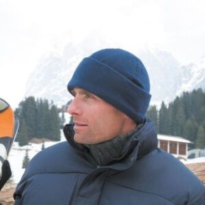 Fleece Hat with Wide Cuff