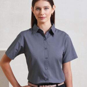 Poplin Short Sleeve Blouses