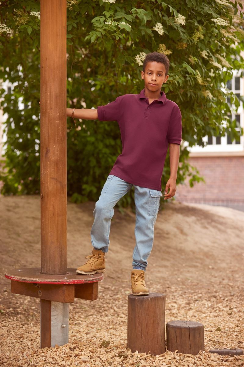 Russell Kids Short Sleeve Polo Shirt - Image 3