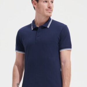 SOL'S Men's Short Sleeve Contrast Polo Shirt